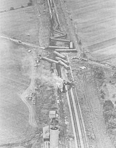 1971 Salem, Illinois derailment aerial