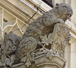 Beaver sculpture, Centre Block