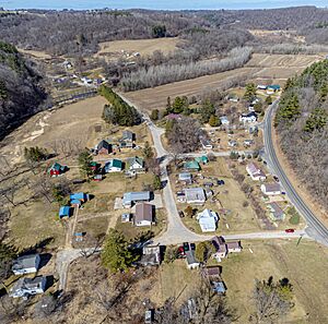 West Fork Kickapoo River runs through town