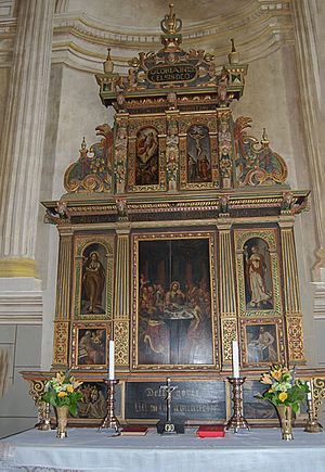 Church of Mjällby the altar