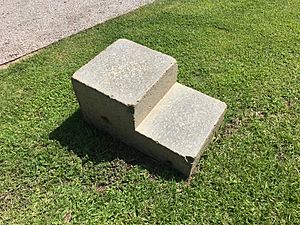 Horse carriage step at the Robert Mills House