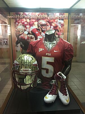 Jameis Winston 2013 Heisman Winner display display at the Moore Athletic Center