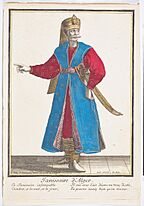 Helmeted man wearing a surcoat