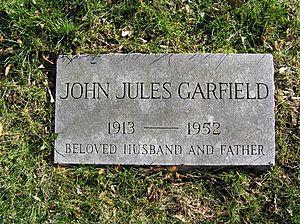 John Garfield Footstone 2007