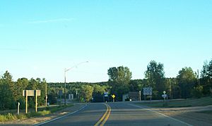 Looking south at WIS 52 from WIS 55