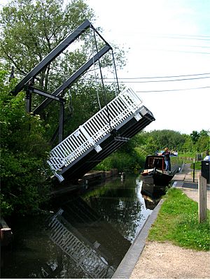 Majors Green drawbridge up