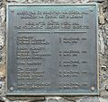 Memorial plate in Kilmainham Gaol