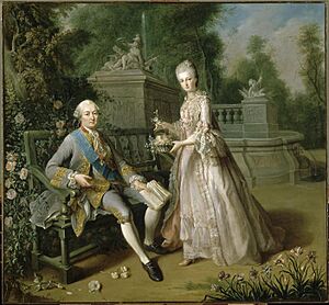 Monsieur de Penthièvre and his daughter, Jean-Baptiste Charpentier le Vieux