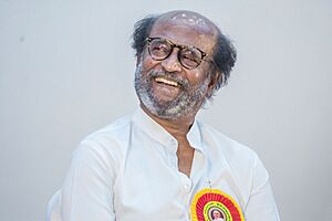 Rajinikanth Felicitates Writer Kalaignanam 1.jpg