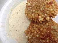 Sabudana vada with chutney