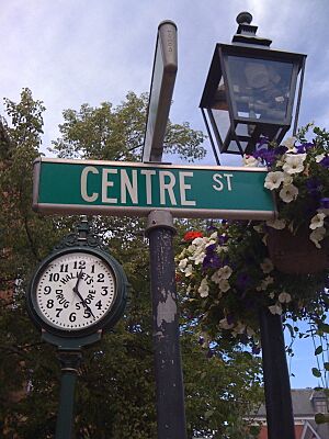 Street clock, Bath, Maine