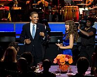 Thalia and Barack Obama cropped