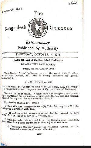 The Chittagong University Act