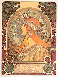 Alphonse Mucha - Zodiac, 1869