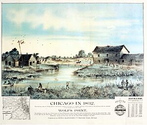Chicago in 1832 by Blanchard