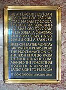 GPO Easter Rising Plaque