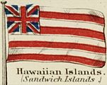 Hawaiian Islands. Johnson's new chart of national emblems, 1868
