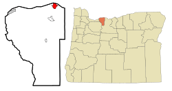 Location in Oregon