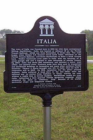 Italia Historical Marker