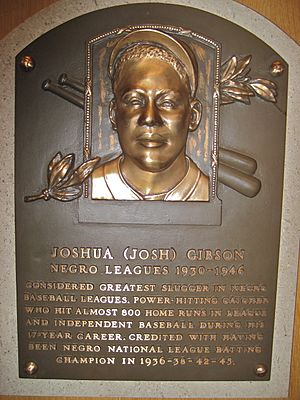 Josh Gibson HOF Plaque