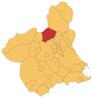 Location in Murcia