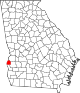 State map highlighting Quitman County