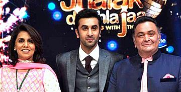 Ranbir with family on Jhalak