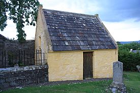 The vault of Sir James Melville, Collessie churchyard