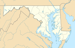 Location of Liberty Reservoir in Maryland, USA.