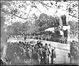 Washington, D.C. Cavalry unit passing Presidential reviewing stand LOC cwpb.00574