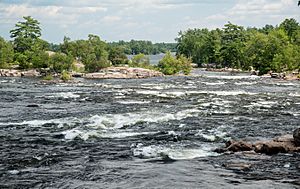 Burleigh Falls, high water