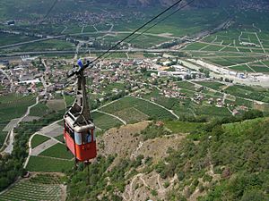 Cable car to Isérables