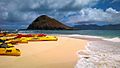 Canoes in Mokulua