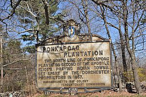 CantonMA PonkapoagNorthLineMarker