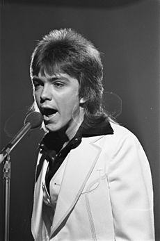 David Cassidy tijdens de opnames - NA - 928-0296