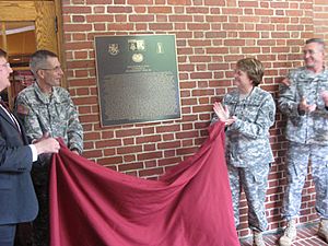 Doss Hall renaming ceremony