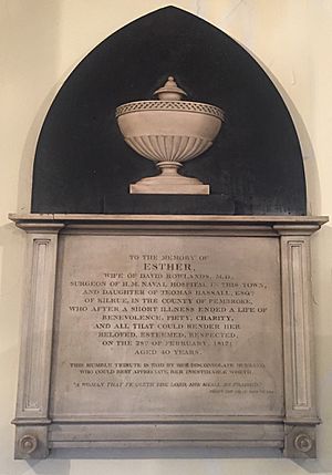 Esther Rowlands Monument, St. Paul's Church, Halifax, Nova Scotia