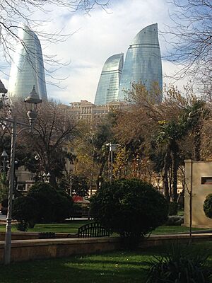 Flame Towers in Baku