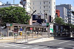 Fukui Castle Ruins-daimyomachi station