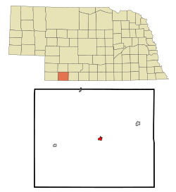 Hitchcock County Nebraska Incorporated and Unincorporated areas Trenton Highlighted