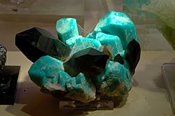 Microcline feldspar variety amazonite