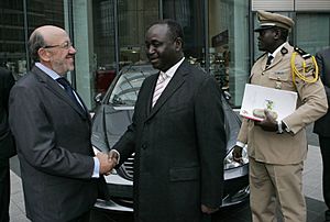 President of the CAR in Brussel