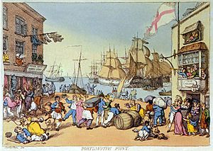 Rowlandson - Portsmouth Poing