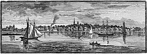 Warren Rhode Island 1886 engraving