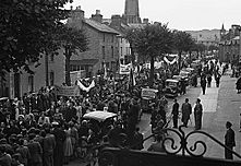 A Plaid Cymru rally in Machynlleth in 1949 where the "Parliament for Wales in 5 years" campaign was started (14050400654)