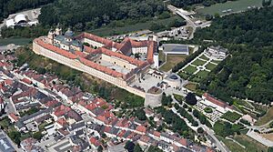 Aerial image of Melk Abbey (view from the southeast)