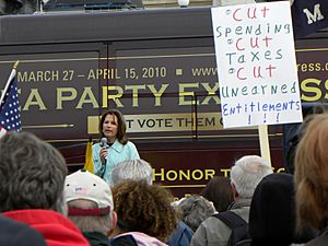 Bachmann at Tea Party rally