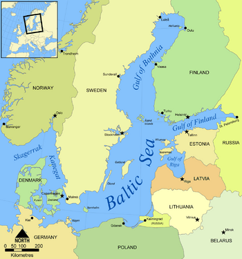 Baltic Sea map