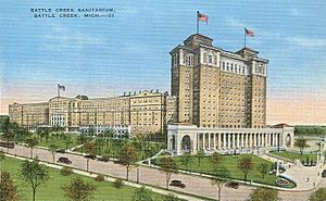 Battle Creek Sanitarium with tower