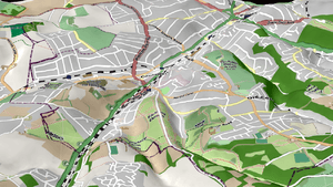 Coulsdon hills and valleys